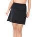 Plus Size Women's High-Waisted Swim Skirt with Built-In Brief by Swim 365 in Black (Size 24) Swimsuit Bottoms