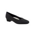 Women's Doris Leather Pump by Trotters® in Black Micro (Size 6 M)