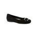 Women's Sizzle Signature Leather Ballet Flat by Trotters® in Black Suede (Size 7 M)