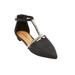 Extra Wide Width Women's The Clove Flat by Comfortview in Black (Size 8 1/2 WW)