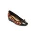 Women's The Jade Slip On Wedge by Comfortview in Leopard (Size 10 1/2 M)