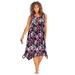 Plus Size Women's Sharktail Beach Cover Up by Swim 365 in Multi Textured Palms (Size 26/28) Dress