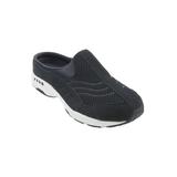 Wide Width Women's The Traveltime Slip On Mule by Easy Spirit in Black Mesh (Size 8 1/2 W)