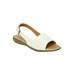 Extra Wide Width Women's The Adele Sling Sandal by Comfortview in White (Size 8 WW)