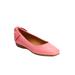 Wide Width Women's The Delia Flat by Comfortview in Salmon Rose (Size 7 1/2 W)