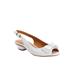 Wide Width Women's The Reagan Slingback by Comfortview in White (Size 7 W)