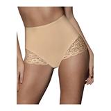 Plus Size Women's Shaping Brief with Lace Firm Control 2-Pack by Bali in Nude (Size L)