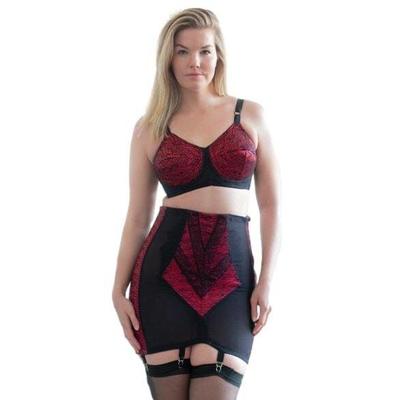 Plus Size Women's High Waist Open Bottom with Side Zipper by Rago in Red (Size 2X)