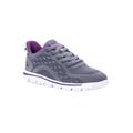 Wide Width Women's Travelactiv Axial Walking Shoe Sneaker by Propet in Grey Purple (Size 10 W)