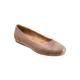 Women's Sonoma Cap Toe Flat by SoftWalk in Taupe (Size 7 M)