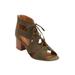 Wide Width Women's The Lucinda Shootie by Comfortview in Dark Olive (Size 8 1/2 W)