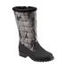 Women's Benji High Boot by Trotters in Black Dark Camo (Size 7 M)