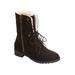 Wide Width Women's The Leighton Weather Boot by Comfortview in Black (Size 7 W)