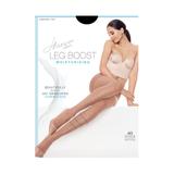 Plus Size Women's Silk Reflections Leg Boost Moisturizing Hosiery by Hanes in Jet (Size I/J)
