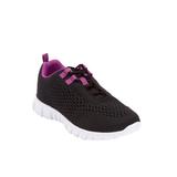 Women's CV Sport Eddie Sneaker by Comfortview in Black (Size 9 1/2 M)