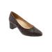 Extra Wide Width Women's Kari Pump by Trotters in Dark Grey (Size 10 1/2 WW)