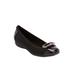 Wide Width Women's The London Flat by Comfortview in Black (Size 10 W)