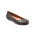 Women's Sonoma Flat by SoftWalk in Grey Black (Size 7 M)