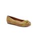 Women's Sonoma Knot Flat by SoftWalk in Light Olive (Size 9 M)