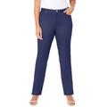 Plus Size Women's Sateen Stretch Pant by Catherines in Mariner Navy (Size 22 W)