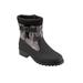 Extra Wide Width Women's Berry Mid Boot by Trotters in Black Dark Camo (Size 6 1/2 WW)