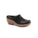 Extra Wide Width Women's Madison Clog by SoftWalk in Black (Size 11 WW)