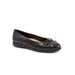 Women's Dellis Flat by Trotters in Black Croco (Size 10 1/2 M)