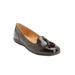 Extra Wide Width Women's The Aster Slip On Flat by Comfortview in Black (Size 8 WW)