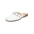 Wide Width Women's The McKenna Slip On Mule by Comfortview in White (Size 11 W)