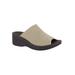 Wide Width Women's Airy Sandals by Easy Street® in Natural Stretch (Size 7 1/2 W)