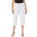 Plus Size Women's Suprema® Capri by Catherines in White (Size 2X)