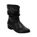 Extra Wide Width Women's Madison Bootie by Comfortview in Black (Size 7 1/2 WW)