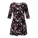 Plus Size Women's Madison 3/4 Sleeve Dress by ellos in Seaside Pink Floral Print (Size 2X)