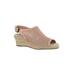 Women's Stacy Sandal by Easy Street® in Blush Linen Print (Size 12 M)