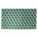 Green/Yellow 72 x 48 x 0.2 in Area Rug - East Urban Home Geometric Yellow/Green/White Area Rug Polyester | 72 H x 48 W x 0.2 D in | Wayfair