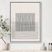 East Urban Home Minimal Geometric Lines & Squares V - Print on Canvas Canvas, Wood in Gray/White | 46 H x 36 W x 1.5 D in | Wayfair