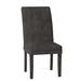Hekman Jocelyn Tufted Side Chair Faux Leather/Upholstered/Fabric in Gray | 40 H x 19.5 W x 25.75 D in | Wayfair 72735570-082