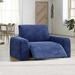 PAULATO by GA.I.CO. Stretch Recliner Slipcover - Soft to Touch & Easy to Clean - Velvet Collection Velvet in Blue | 35 H x 40 W x 40 D in | Wayfair