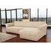 PAULATO by GA.I.CO. Stretch Sectional Sofa Slipcover - Premium Quality & Style - Jacquard Collection (Right Chaise) | Wayfair jacqLR-ARbeige79