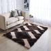 Brown/White 96 x 0.98 in Area Rug - Latitude Run® Corey-Leigh Shag Brown/Beige Area Rug Polyester | 96 W x 0.98 D in | Wayfair