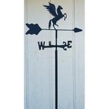 Trinx Garden Mount Pegasus Weathervane Metal in Black | 70 H x 18 W x 13 D in | Wayfair 3C0C1F9DFC654E8081BA861D5FA7FCDE