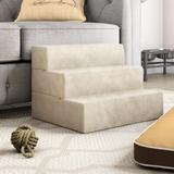 Tucker Murphy Pet™ Orville Comfort Foam 3 Step Pet Stair Carpet in Brown | 15 H x 18 W x 15 D in | Wayfair 1C1F4D7B54B244DDBE72C13BF3D79499