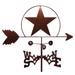 Gracie Oaks Siannah Lone Star Weathervane Metal/Steel in Brown/Gray | 30 H x 21 W x 15.5 D in | Wayfair 3B0DE2F1C97944A9AAC036C9360B0887