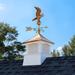 Darby Home Co Mererid Vinyl Cupola w/ Eagle Weathervane Vinyl/Metal/Copper in Brown | 52 H x 18 W x 21 D in | Wayfair