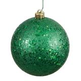 The Holiday Aisle® Holiday Décor Ball Ornament Plastic in Green | 8 H x 8 W x 8 D in | Wayfair HLDY2434 32358267