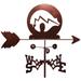 Millwood Pines Jossi Arizona Ceremonial Bear Weathervane Metal/Steel in Brown/Gray | 30 H x 21 W x 15.5 D in | Wayfair