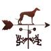 Millwood Pines Vanille Whippet Dog Weathervane Metal/Steel in Brown/Gray | 30 H x 21 W x 15.5 D in | Wayfair 06584691BE3F49D2BCCA6B50F2C74479