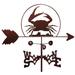 Breakwater Bay Troian Crab Shellfish Weathervane Metal/Steel in Brown/Gray | 30 H x 21 W x 15.5 D in | Wayfair D9807996CB604BE4B15F2B43C485E77C