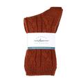 Graham Cashmere - Pure Cashmere Cable Bed Socks - Made in Scotland - Gift Boxed (Rust)