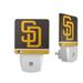 San Diego Padres Primary Logo Stripe Design Nightlight 2-Pack